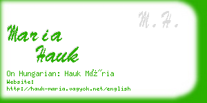 maria hauk business card